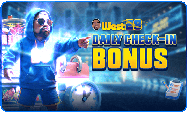 West28 daily check-in bonus